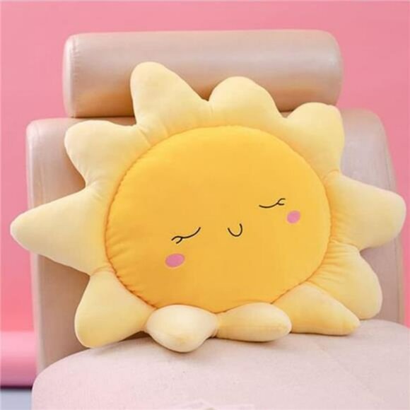 Oversized Sun Floor Pillow Plush Cushion 22 inch Round Throw Pillow for Kids Roo - Picture 4 of 8